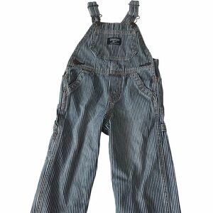 OshKosh B'gosh Blue and White Striped Overalls
